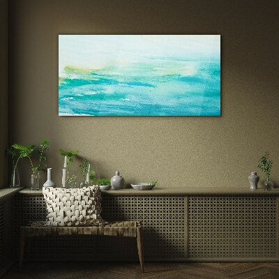 Glasbild Ruhige Schattierungen des Meeres
