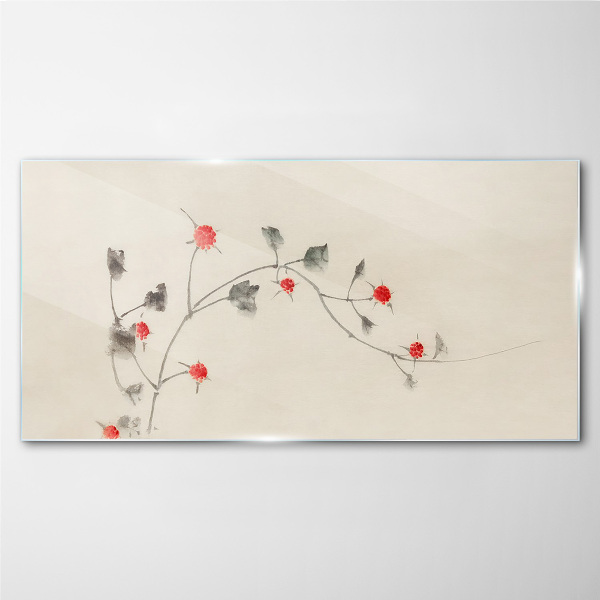 Foto auf glas Blumenband