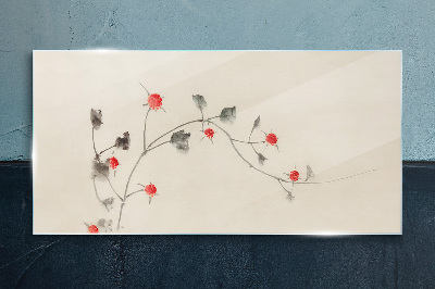 Foto auf glas Blumenband