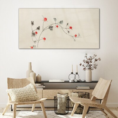 Foto auf glas Blumenband