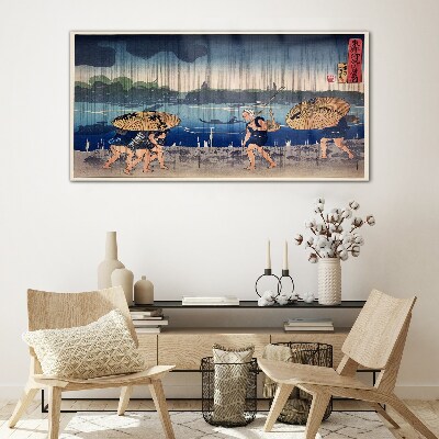 Glasbild Traditionelle japanische Landschaft
