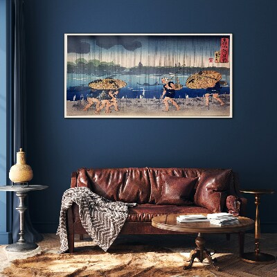 Glasbild Traditionelle japanische Landschaft