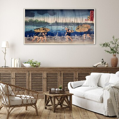 Glasbild Traditionelle japanische Landschaft