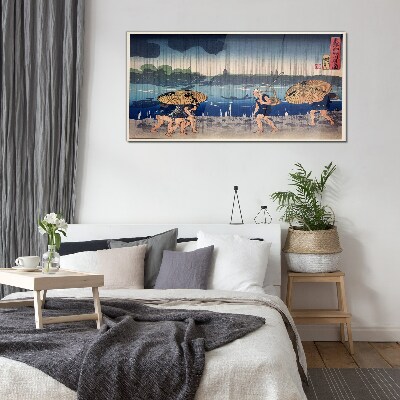 Glasbild Traditionelle japanische Landschaft