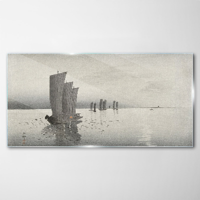 Glasbild Eine friedliche Reise auf dem Wasser