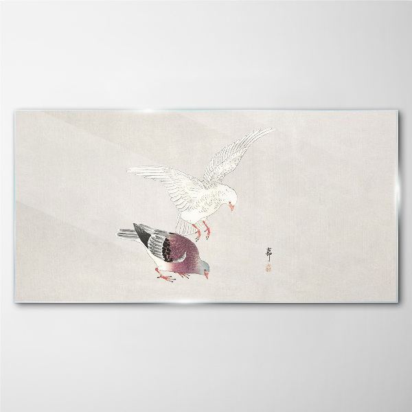 Glasbild Vögel auf Wanderschaft