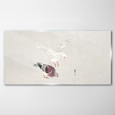 Glasbild Vögel auf Wanderschaft