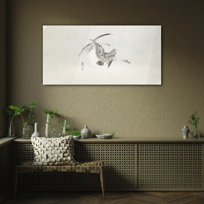Glasbild Flug der Wildgänse