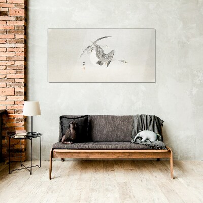 Glasbild Flug der Wildgänse