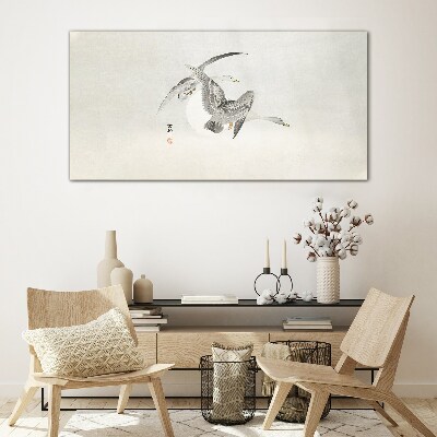 Glasbild Flug der Wildgänse