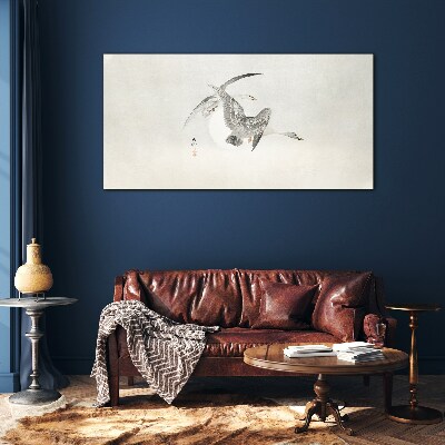 Glasbild Flug der Wildgänse