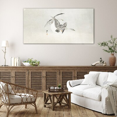 Glasbild Flug der Wildgänse