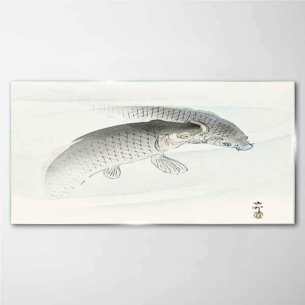 Glasbild Fische tanzen im ruhigen Wasser