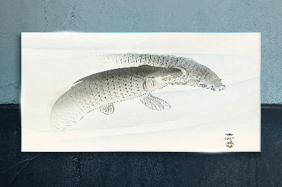 Glasbild Fische tanzen im ruhigen Wasser