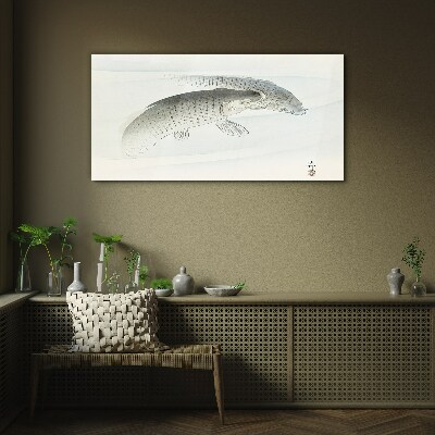 Glasbild Fische tanzen im ruhigen Wasser