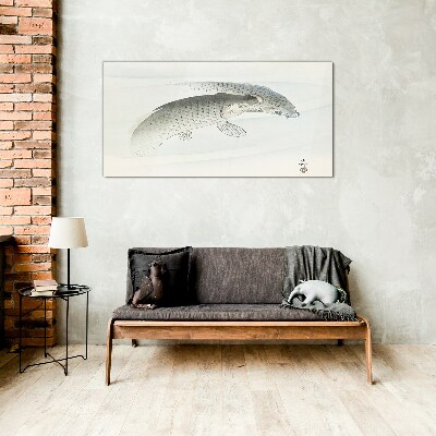 Glasbild Fische tanzen im ruhigen Wasser