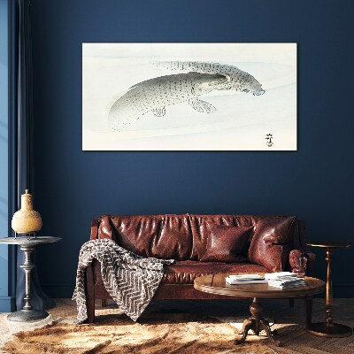 Glasbild Fische tanzen im ruhigen Wasser