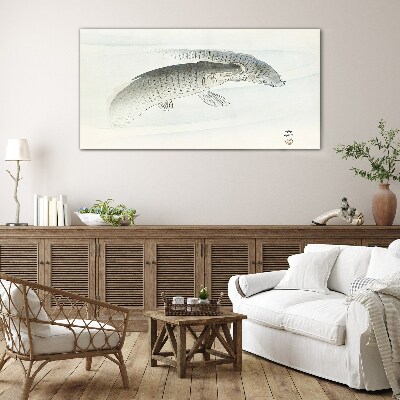 Glasbild Fische tanzen im ruhigen Wasser