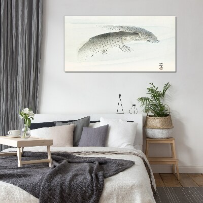 Glasbild Fische tanzen im ruhigen Wasser