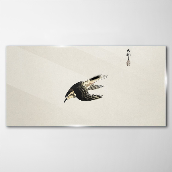 Foto auf glas Ein Vogelflug in Stille