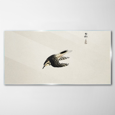 Foto auf glas Ein Vogelflug in Stille