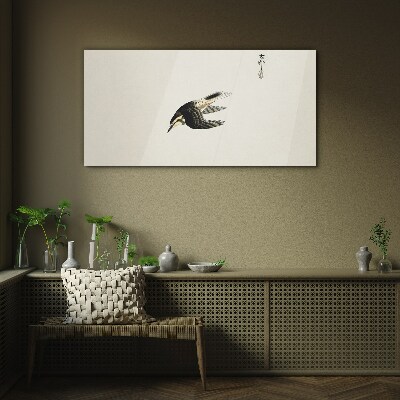 Foto auf glas Ein Vogelflug in Stille