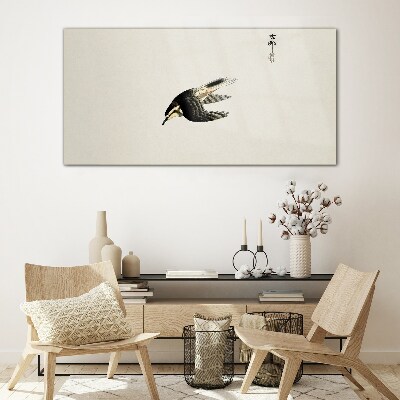 Foto auf glas Ein Vogelflug in Stille