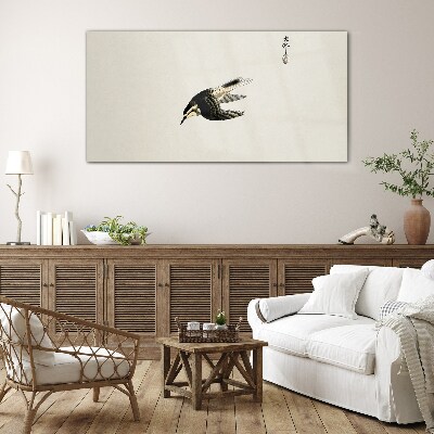 Foto auf glas Ein Vogelflug in Stille