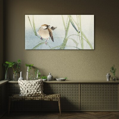 Glasbild Tiervogel-Spatz