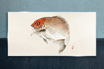 Bild auf glas Fisch in zarten Farbtönen