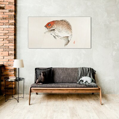 Bild auf glas Fisch in zarten Farbtönen