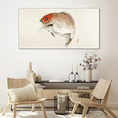 Bild auf glas Fisch in zarten Farbtönen
