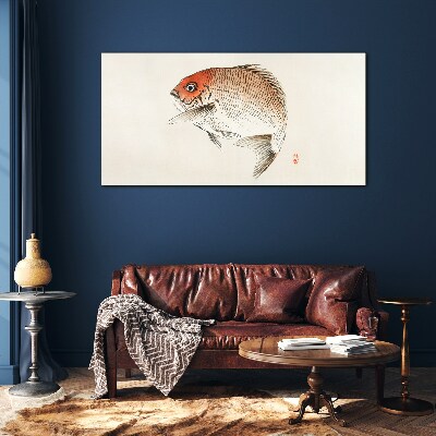 Bild auf glas Fisch in zarten Farbtönen