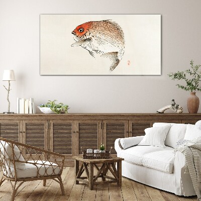 Bild auf glas Fisch in zarten Farbtönen