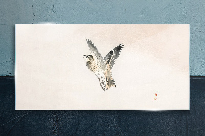 Foto auf glas Vogelflug in zarten Farben