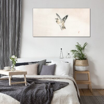 Foto auf glas Vogelflug in zarten Farben