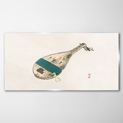 Glasbild Ein Musikinstrument aus China