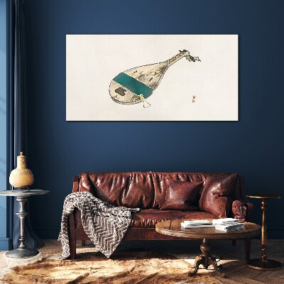 Glasbild Ein Musikinstrument aus China