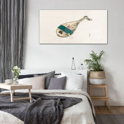 Glasbild Ein Musikinstrument aus China