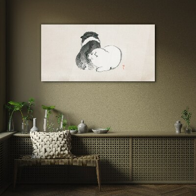 Foto auf glas Der freundliche Blick von Hunden