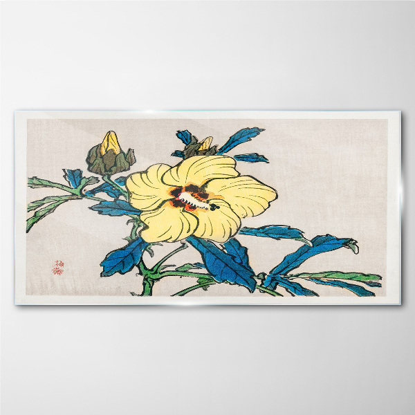 Bild auf glas drucken Blumenarrangement im japanischen Stil