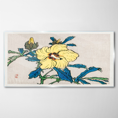 Bild auf glas drucken Blumenarrangement im japanischen Stil