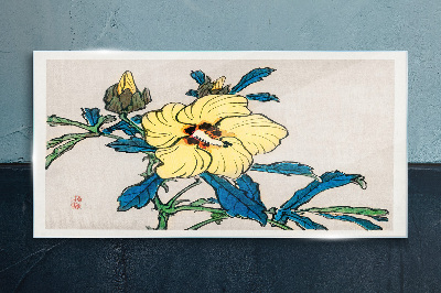 Bild auf glas drucken Blumenarrangement im japanischen Stil