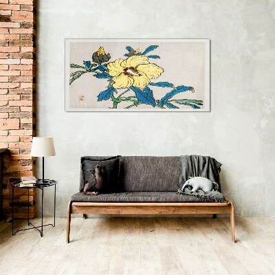 Bild auf glas drucken Blumenarrangement im japanischen Stil