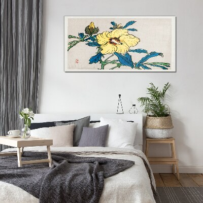 Bild auf glas drucken Blumenarrangement im japanischen Stil