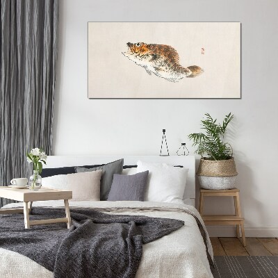 Bild auf glas Fischige Eleganz in zarten Farbtönen