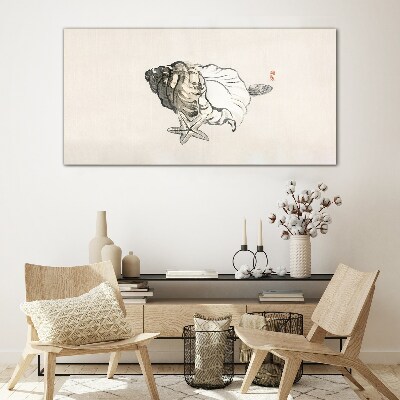 Glasbild Seesternmuschel