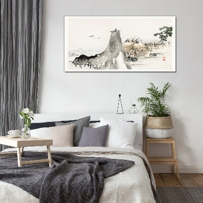 Bild aus glas Eine friedliche Küstenlandschaft