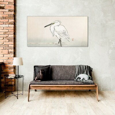 Glasbild Moderner Tiervogel