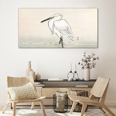 Glasbild Moderner Tiervogel